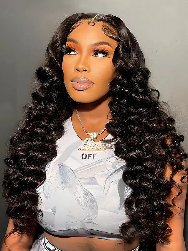 CurlyMe New Wand Curl Hairstyle Wear Go Wig Glueless Pre-cut HD Lace Wig Pre-plucked