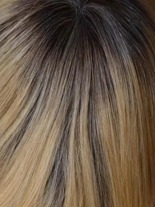 02-8 - Root 1B 2/22 - Off Black & Darkest Brown Root, the rest is Beige  Blonde