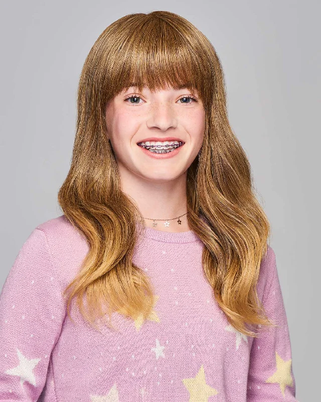 Pretty In Layers-Ultra Petite | Kids Monofilament Top Synthetic Wig by Hairdo