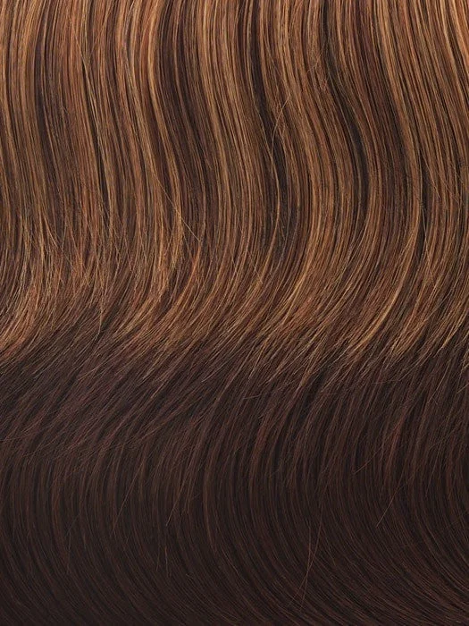 R3329S GLAZED AUBURN Rich dark reddish brown with pale peach blonde highlights