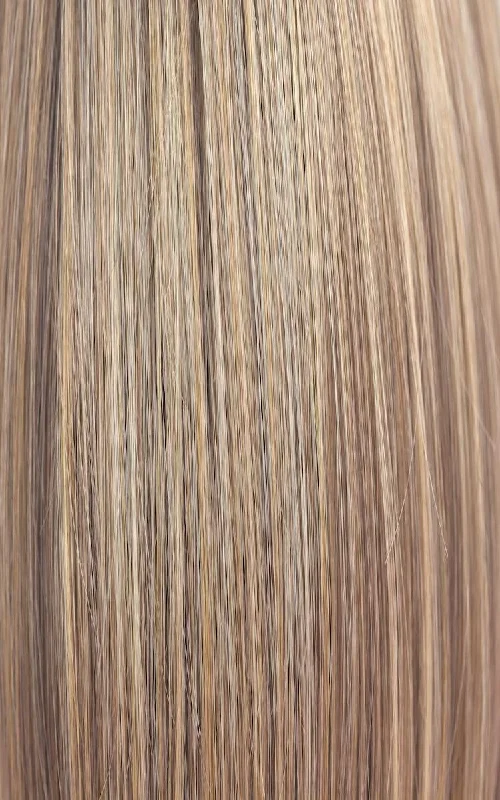 Toasted Shine | Medium Dark Auburn with Platinum Blonde and Warm Blonde highlights