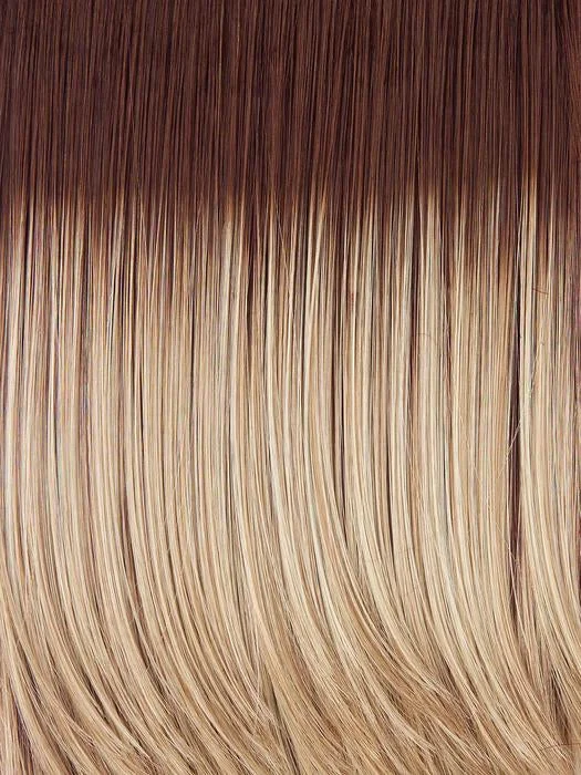 SS14/88 Shaded Golden Wheat | Medium Blonde streaked with Pale Gold highlights, Medium Brown roots