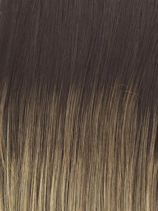 RL12/22SS SHADED CAPPUCCINO | Light Golden Brown Evenly Blended with Cool Platinum Blonde Highlights with Dark Roots