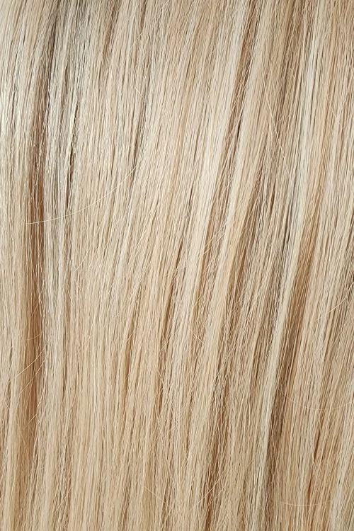 Fleur Blonde | Meaning "Blonde Flower", this color is an exquisite blend of buttermilk blonde, light golden blonde and light blonde with a blended cool medium brown root.