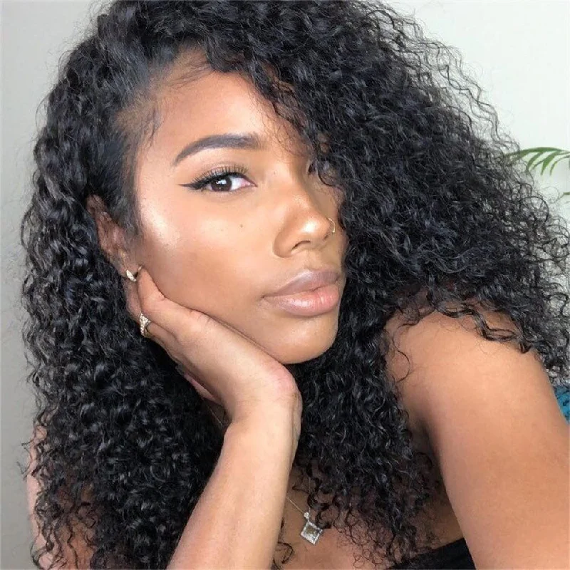 Deep Curly 13x6 Lace Front Wigs AFB50