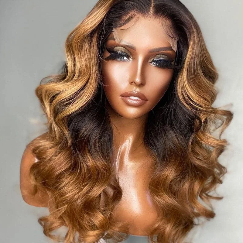 Sasha - Body Wave Custom #27 Honey Blonde 5X5 Lace Closure Wig