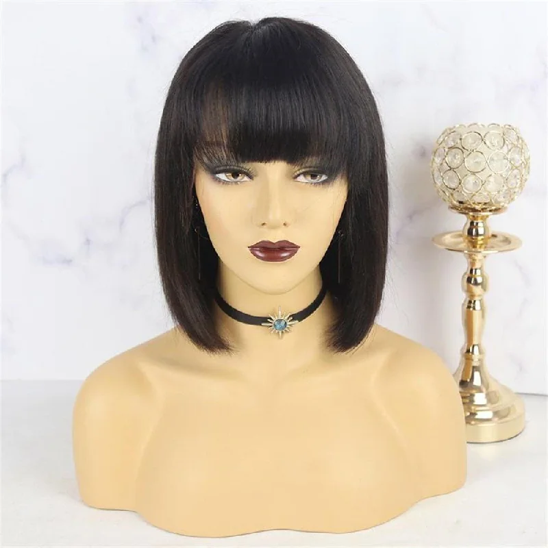 Bob Wig with Bang 13 x 6 Lace Front Wigs BOB89