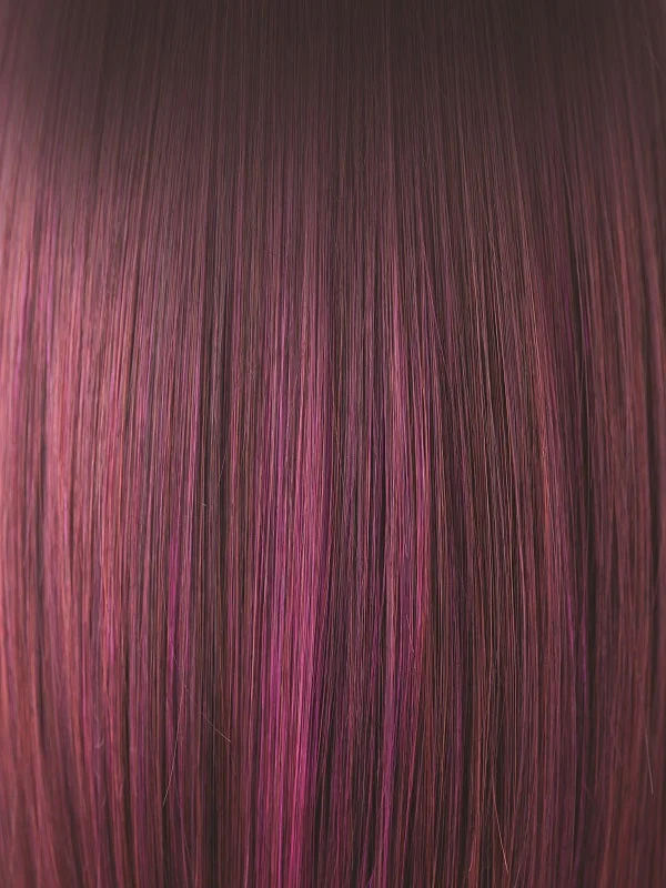 Plumberry Jam-LR | Med Plum Ombre rooted with 50/50 blend of Red/Fuschia