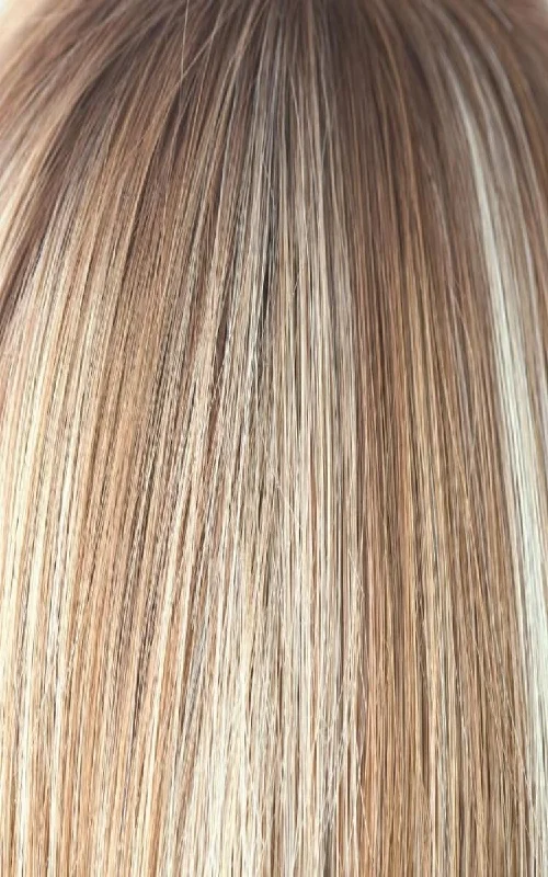 Nutmeg-F | 50/50 blend of Light Blonde and Frosted Strawberry Blonde streaks