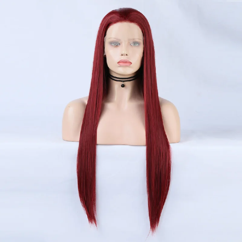 Royal Scarlet Front Lace Wig