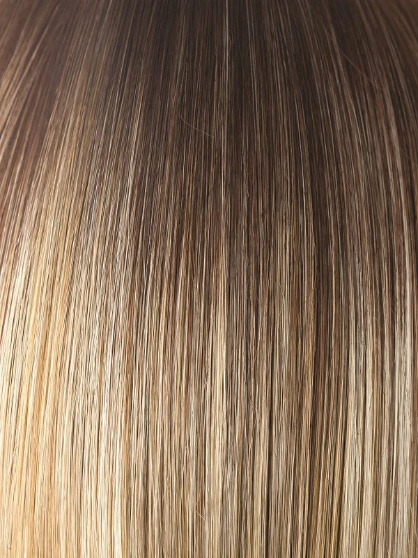 Creamy Toffee-LR | Longer rooted Dark with Light Platinum Blonde and Light Honey Blonde 50/50 blend