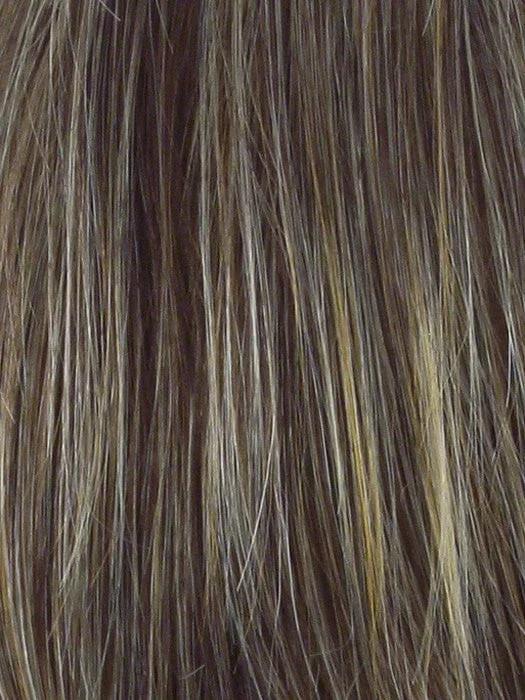 R11S GLAZED MOCHA Medium brown with golden blonde highlights on top