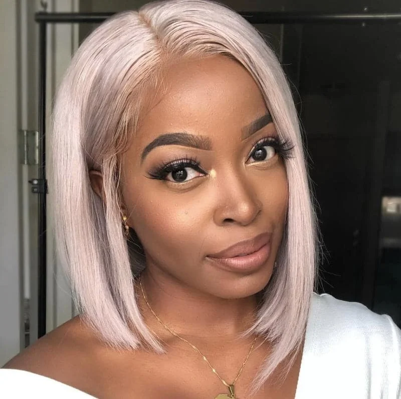 Gray 13 x 6 Lace Front Bob Wig BOB63