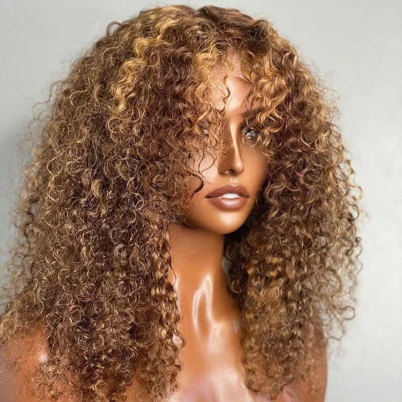 Emma Highlighted Curly 5X5 Lace Closure Wig