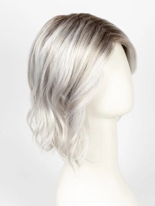 SILVER-BLONDE-ROOTED