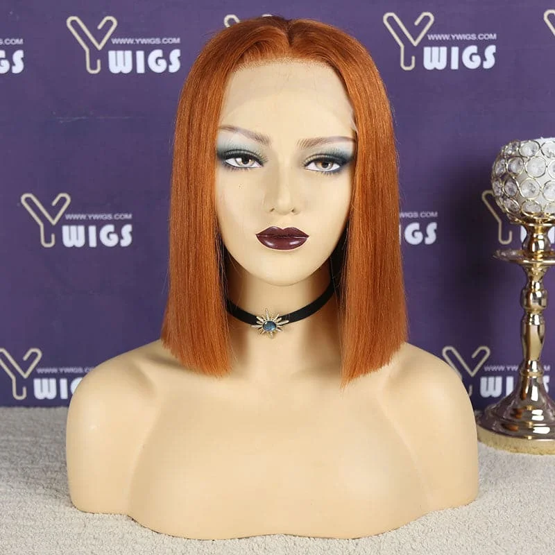 Ginger Bob Wig Brazilian 13 x 6 Lace Front Wig BOB36