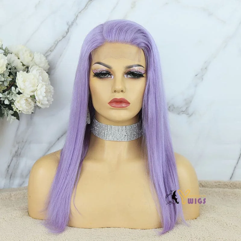 Lilac/Purple Straight 13x6 Lace Front Wig AF643