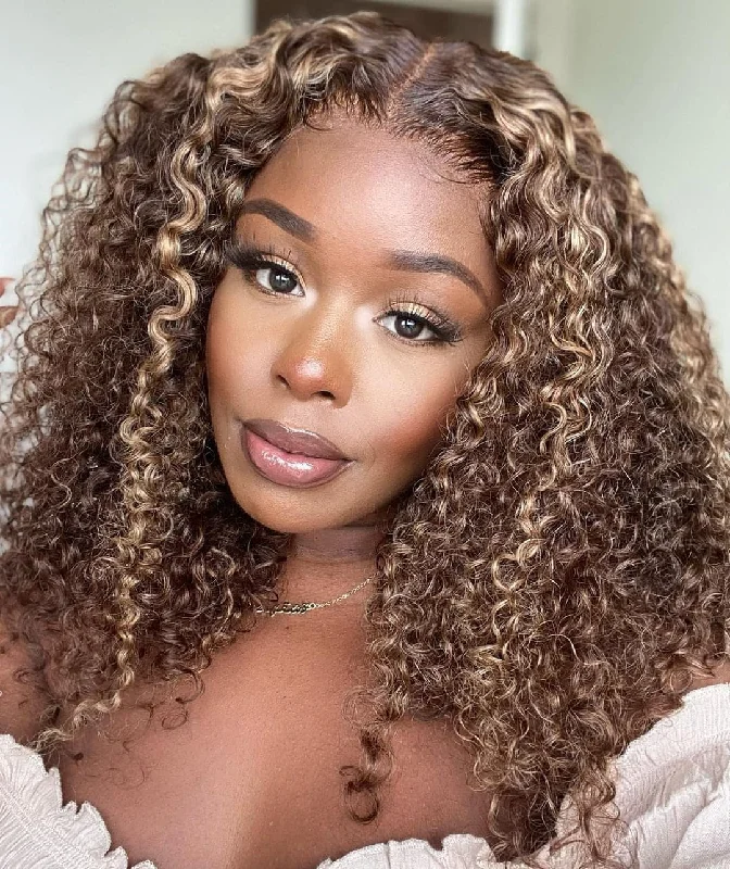 Isis Highlighted Curly 5x5 Lace Closure Wig